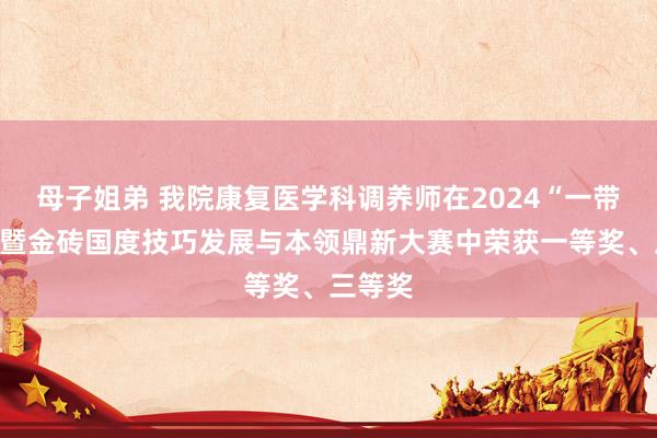 母子姐弟 我院康复医学科调养师在2024“一带沿途”暨金砖国度技巧发展与本领鼎新大赛中荣获一等奖、三等奖