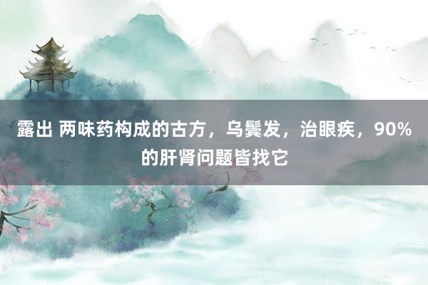 露出 两味药构成的古方，乌鬓发，治眼疾，90%的肝肾问题皆找它